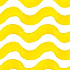 Wavy yellow brush strokes pattern