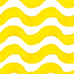  Golvend geel penseelstrekenpatroon © Skutiherra