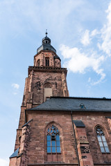 Fototapeta na wymiar church of the Holy spirit, called Heiliggeistkirche, in Heidelberg, Germany