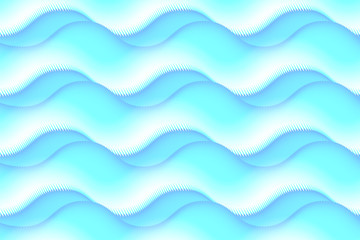 Turquoise and blue abstract wavy seamless pattern