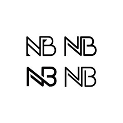 Initial logo vector NB