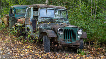 rusted jeep in Alaska