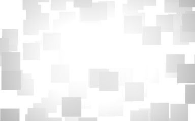 White abstract background. Misty backdrop with grey squares. 3D illustration