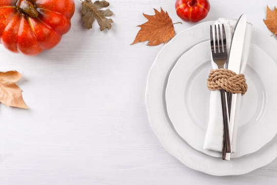 Thanksgiving Autumn Table Setting