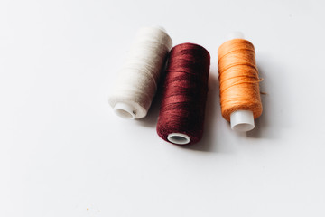 sewing thread on background