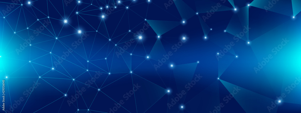 Wall mural technology pattern. big data server. glow