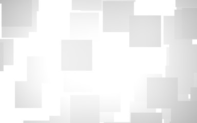 White abstract background. Misty backdrop with grey squares. 3D illustration