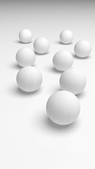 White abstract background. Lowpoly backdrop. Crumpled paper. 3D illustration