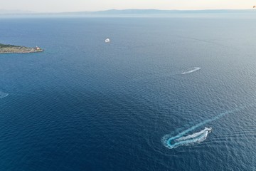 aerial view of the mediterranean sea