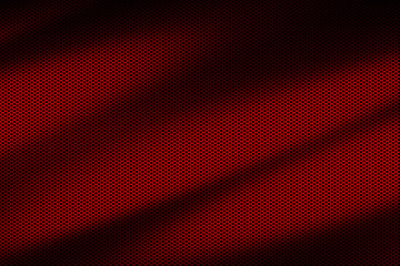 red wave metallic mesh. metal background and texture.