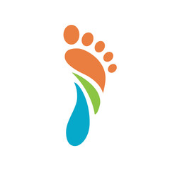 foot icon logo symbol design