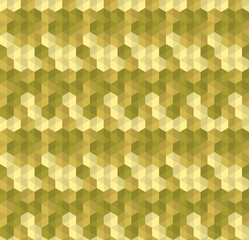 Seamless abstract hexagons and triangles textile pattern. Multicolor modern stylish background cover geometric shapes.