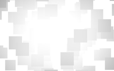 White abstract background. Misty backdrop with grey squares. 3D illustration