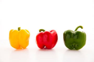 Paprika on white background.