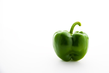 Paprika on white background.