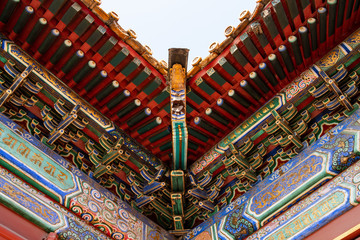 Traditional Chinese palace roof details