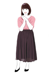 ぽっちゃりとした美しい女性