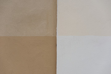 Fototapeta premium Smooth concrete wall texture divided into four color parts