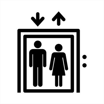 Elevator icon. vector illustration
