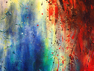 Abstract background and texture oil painting colorful background