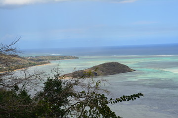 Mauritius / Maurice / Landschaft / Ausblick / Meer / Wolken 