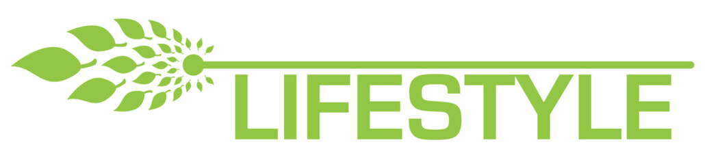 Lifestyle Green Leaves Horizontal Bar 