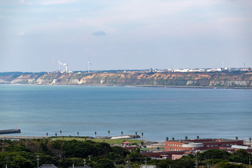 地球の丸く見える丘展望館からの眺望　千葉県銚子市