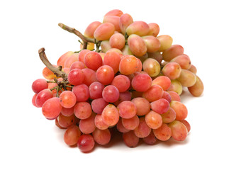 Grapes on a white background 