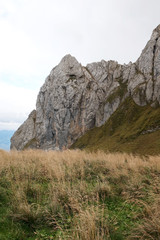 Obraz premium Great hiking spot at Saxer Lücke in Switzerland. The most beautiful place near Hoher Kasten. Appenzell