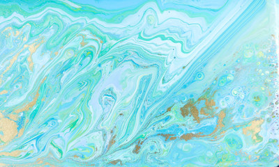 Beautiful unique turquoise acrylic marble background