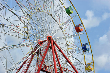 Ferris wheel in Babushkin amusement Park