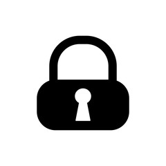 padlock security lock template, design icon technology protection element