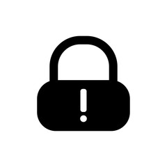padlock security lock template, design icon technology protection element