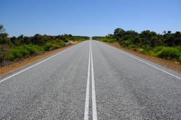 Australia North West Coastal Highway panoramic view