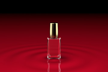 Red or pink nail polish