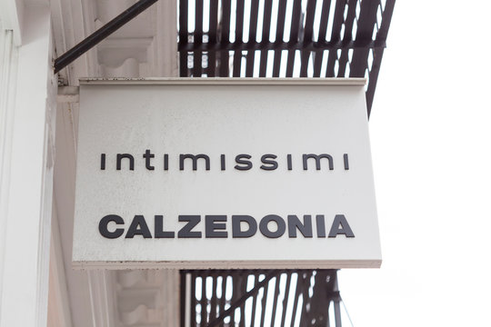 New York, New York, USA - September 26, 2019: An intimissimi Calzedonia  sign on Broadway in Soho. Stock Photo | Adobe Stock