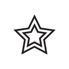 star icon vector flat design