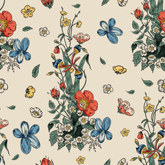 Musical Flowers Pattern