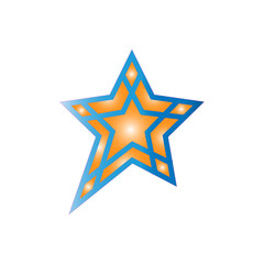 star icon vector flat design