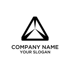 Initial Letter A Geometric Logo Template