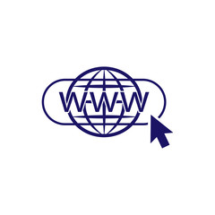 website www icon template, website www design element