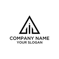 Initial Letter AI, IA Logo Design Abstract