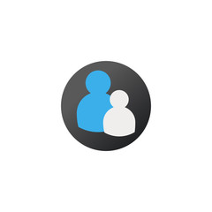 User icon. Stock vector illustration isolated on white background.