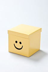 Yellow smiley box.