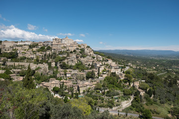 Fototapeta na wymiar Gordes, eine wunnderschöne mittelalterliche Stadt in der Provence, Frankreich