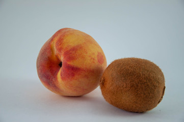 peach and kiwi