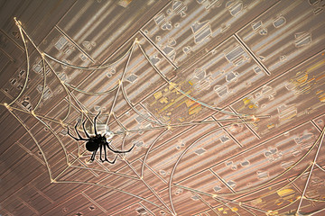 Various Halloween illustrations depicting different aspect of decorations