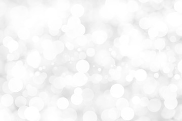 Abstract background with White bokeh on gray background. christmas blurred beautiful shiny Christmas lights.