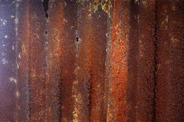 natural rusty surface with old paint and erosion from time to time