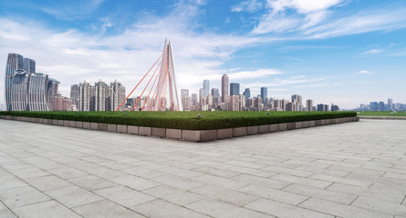 Skyline of urban architectural landscape..